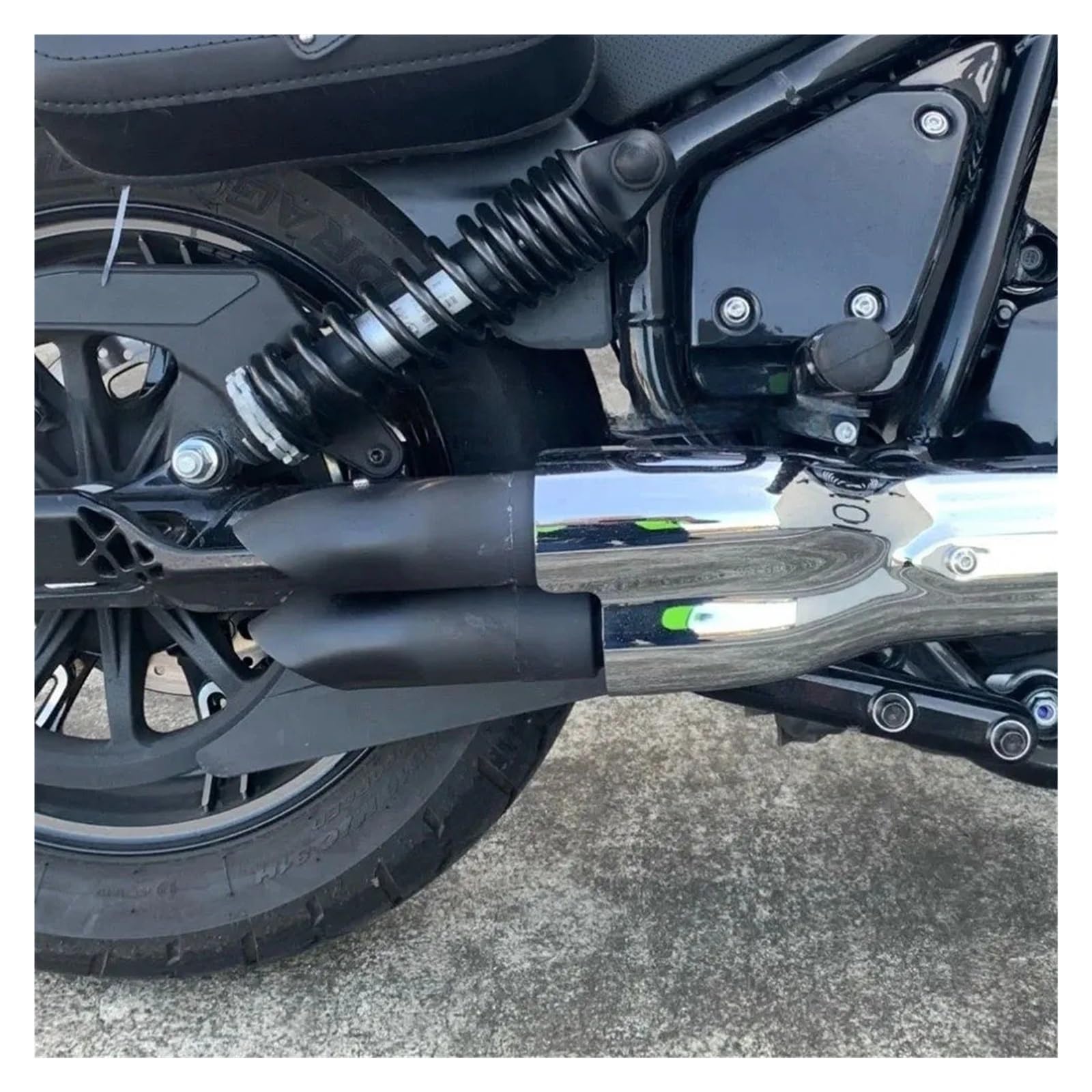 Système D'échappement Slip-on pour Scout Bobber Sixty Rogue Twenty 2015-2023, Silencieux Shorty GP avec DB Killer Tuyau d'échappement