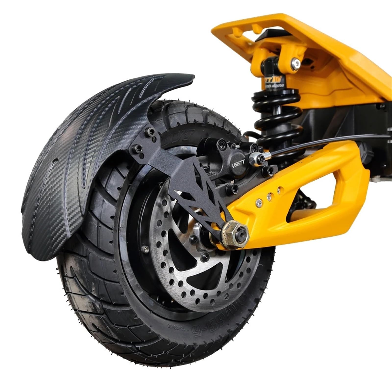 Garde-boue universel en fibre de carbone, for VSETT 10+, for MUKUTA 10 Plus, for ZERO 10X, for KAABO Mantis, aile de garde-boue de Scooter électrique de 10 pouces Garde-boue pour trottinette él
