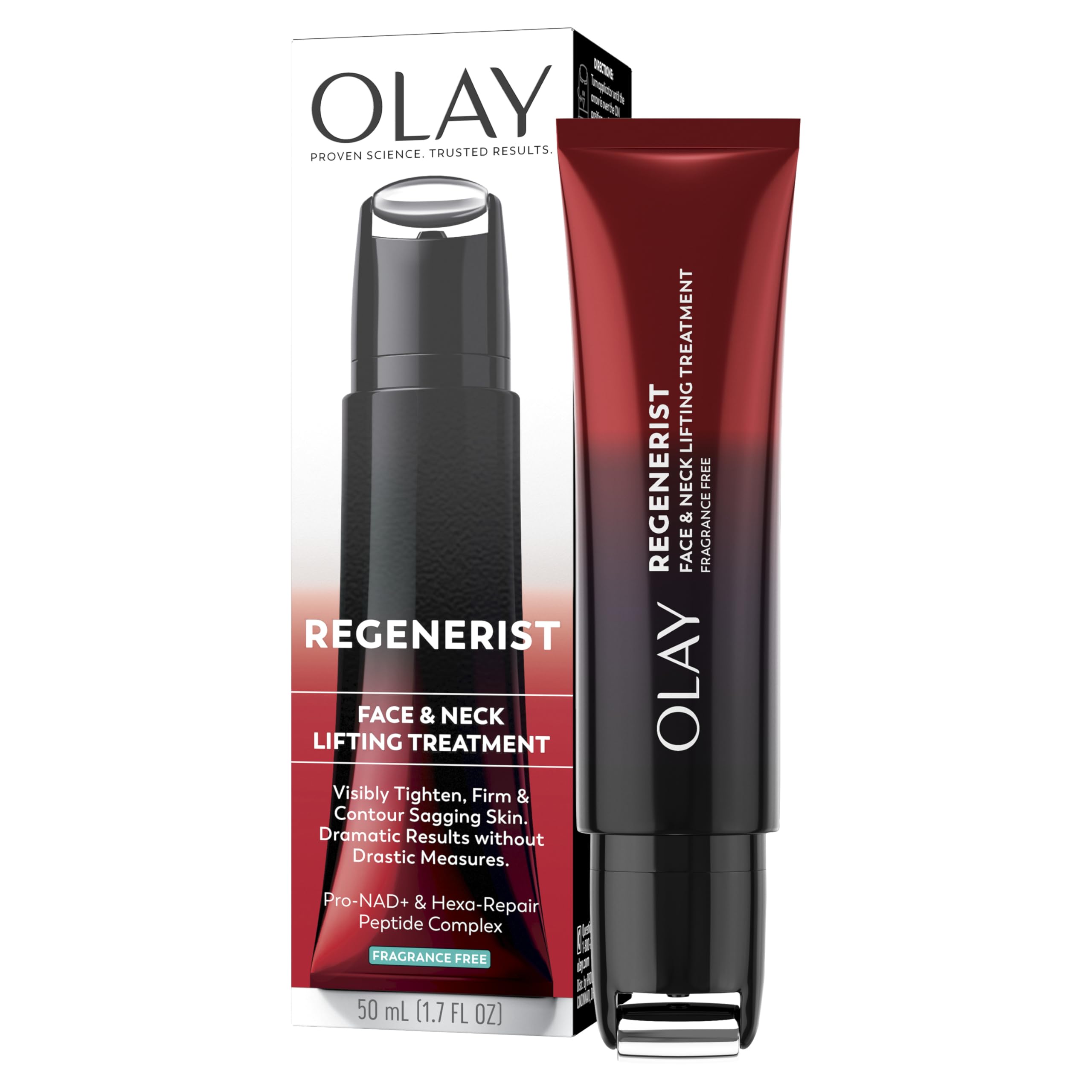Olay Regenerist Neck and Face Roller Neck Cream for Tightening and Firming Anti-Aging Moisturizer for Women Anti-Wrinkle Serum