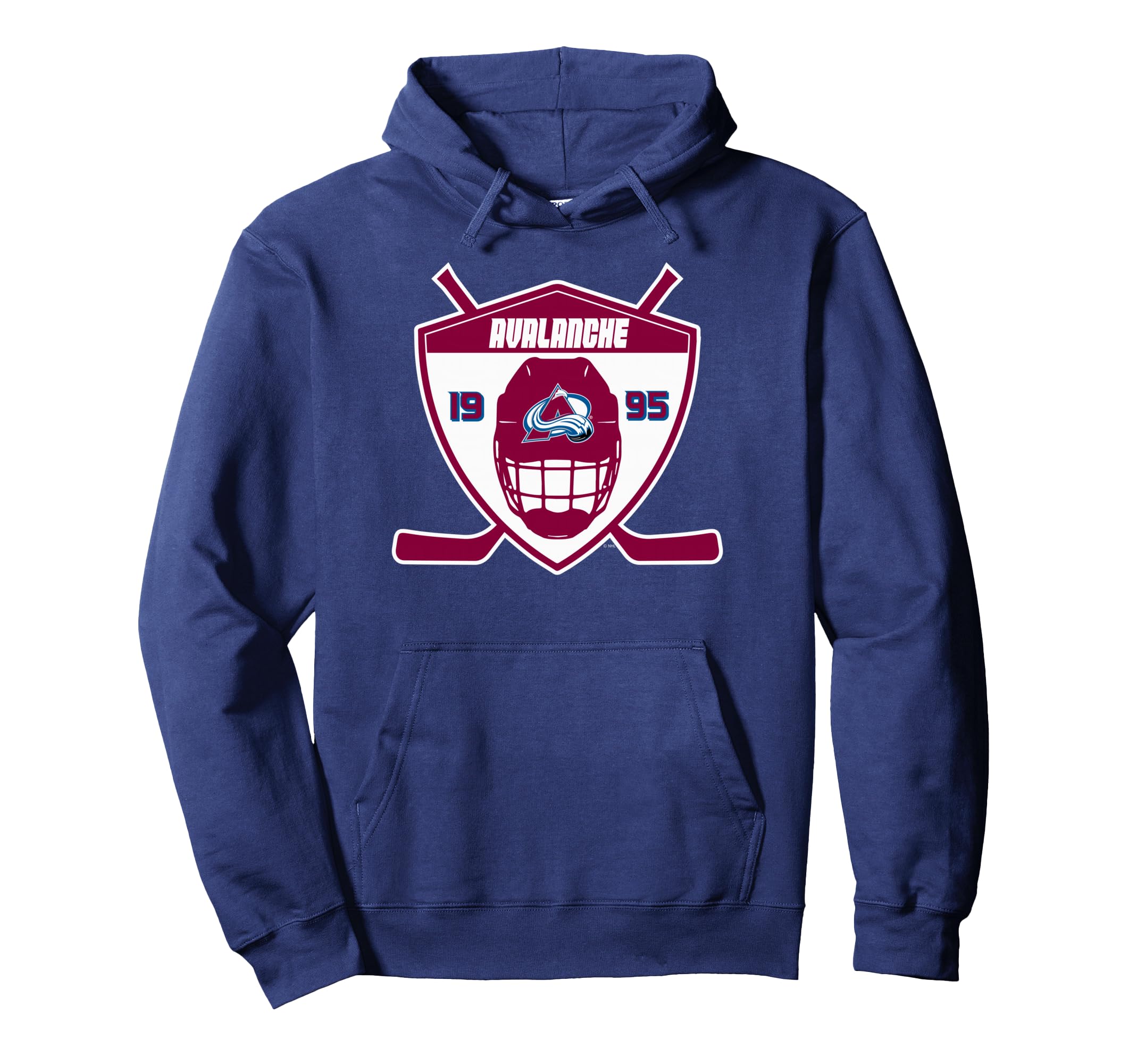 Colorado Avalanche Shield Navy Blue Officially Licensed Pullover Hoodie
