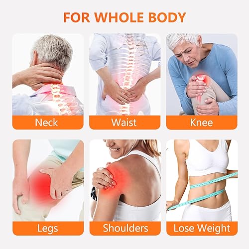 Miniatura 6 de Cinturón de terapia de luz roja, dispositivo de terapia de luz infrarroja con controlador de potencia de 5000 mAh para alivio del dolor muscular de