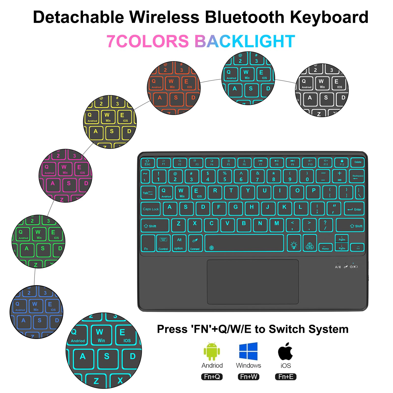 Amazon.com: Keyboard Case for Xiaomi Pad 7/ Pad 7 Pro 11.2 Inch, 7