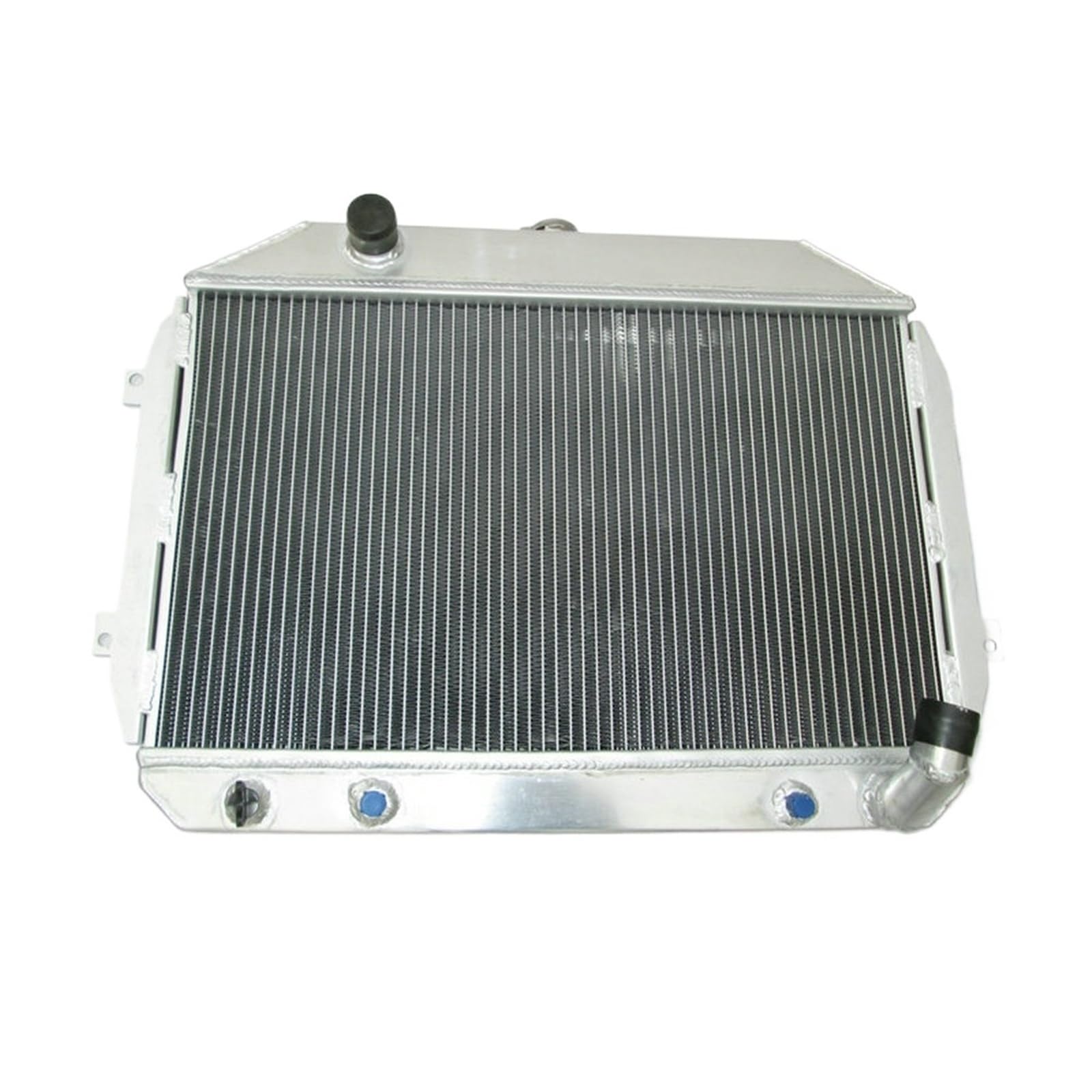 Radiador de aluminio 3 filas y 2 ventiladores compatibles con NISSAN Datsun 240Z/260Z AT/MT (1970-1975)
