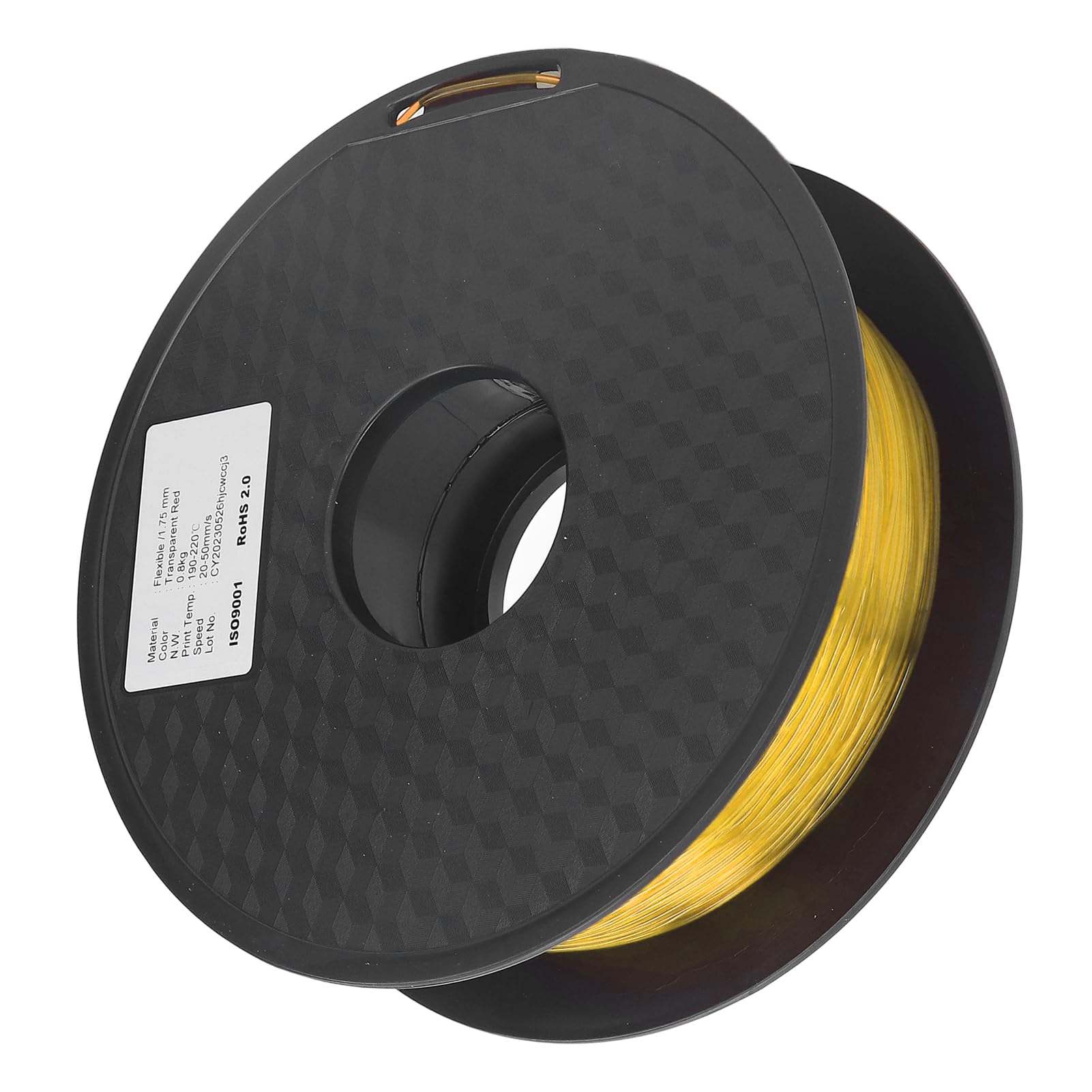 FTVOGUE Filament TPU 1,75 Mm, Matériau Flexible, Haute Transparence, Excellente Finition de Surface pour Imprimantes 3D, Utilisateurs 190-220C (Jaune clair)