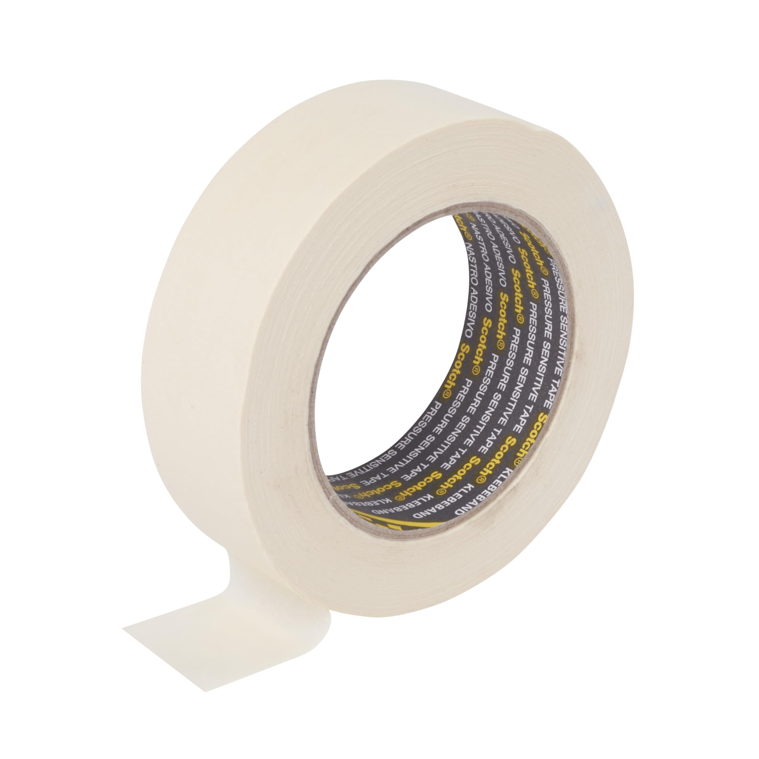 3M Scotch Masking Tape 2328, Beige, 36 mm x 50 m, 06311, 6 Rolls