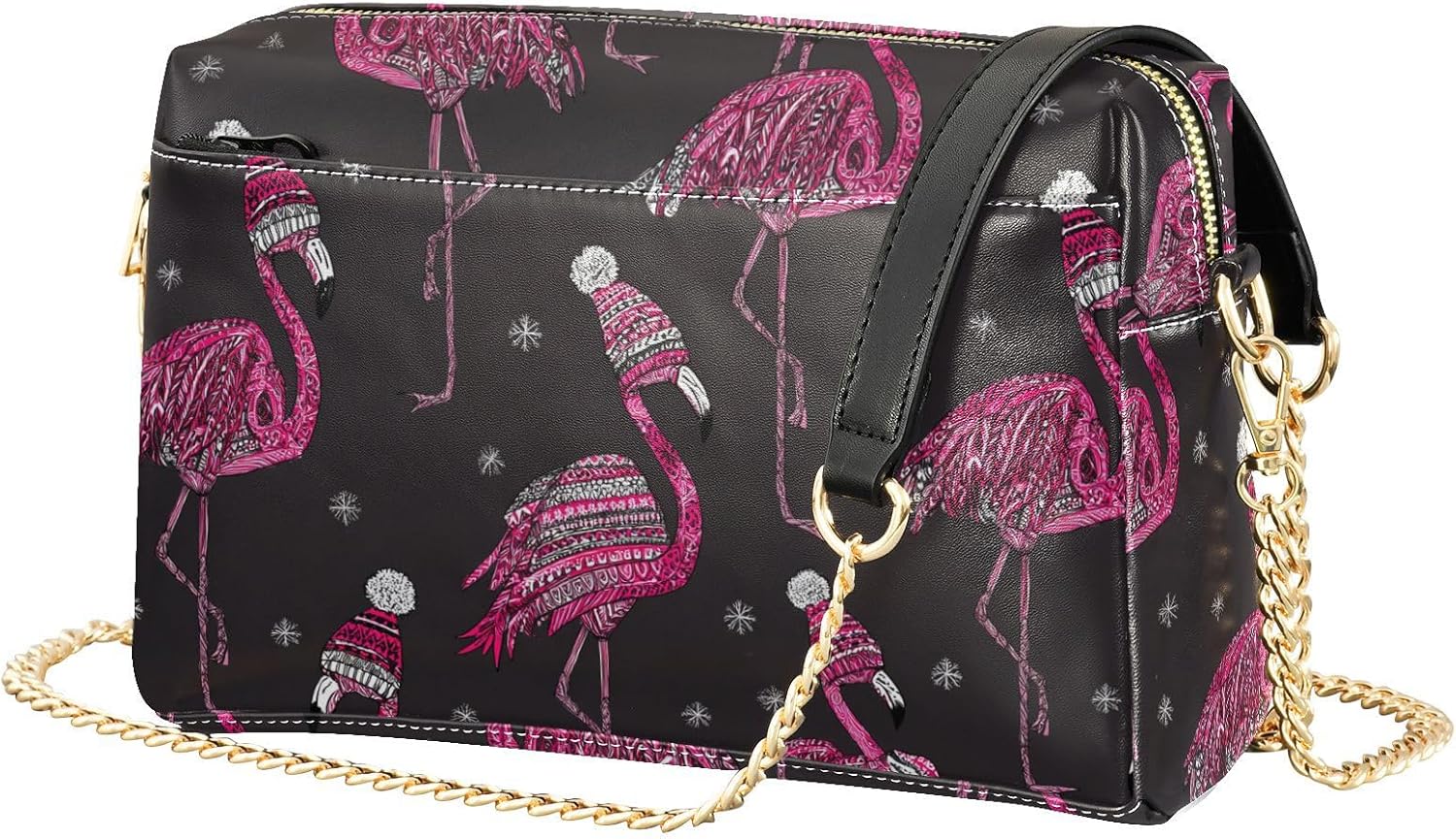 Women's PU Leather Shoulder Bag Vegan Crossbody Purse Chic Satchel