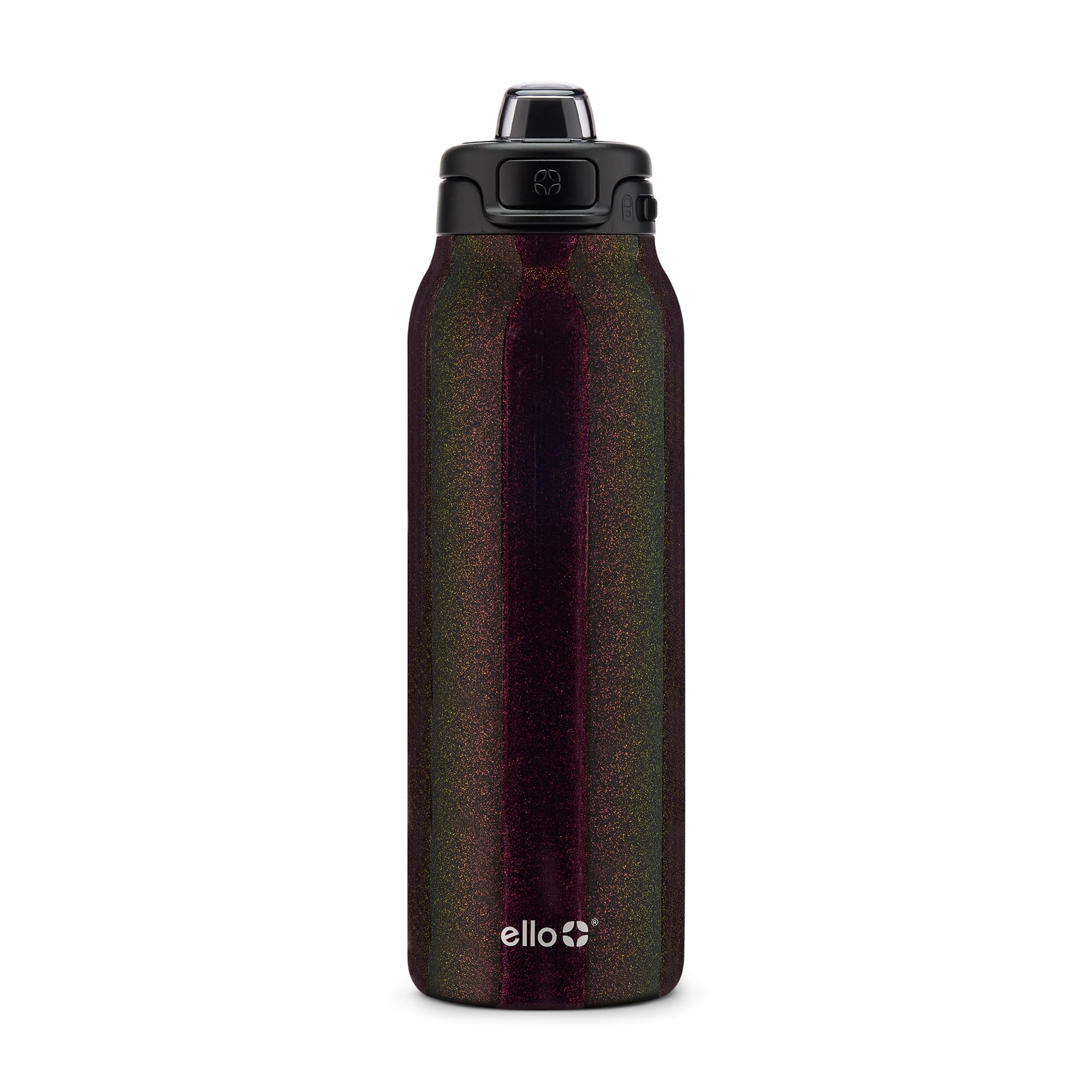 Ello Pop &amp; Fill Insulated Stainless Steel Water Bottle with Quick Fill Lid, Leakproof Locking, Sip or Chug Spout, BPA-Free, Double Wall Vacuum Insulated for Sports, Travel &amp; School- 22oz / 32oz / 40oz