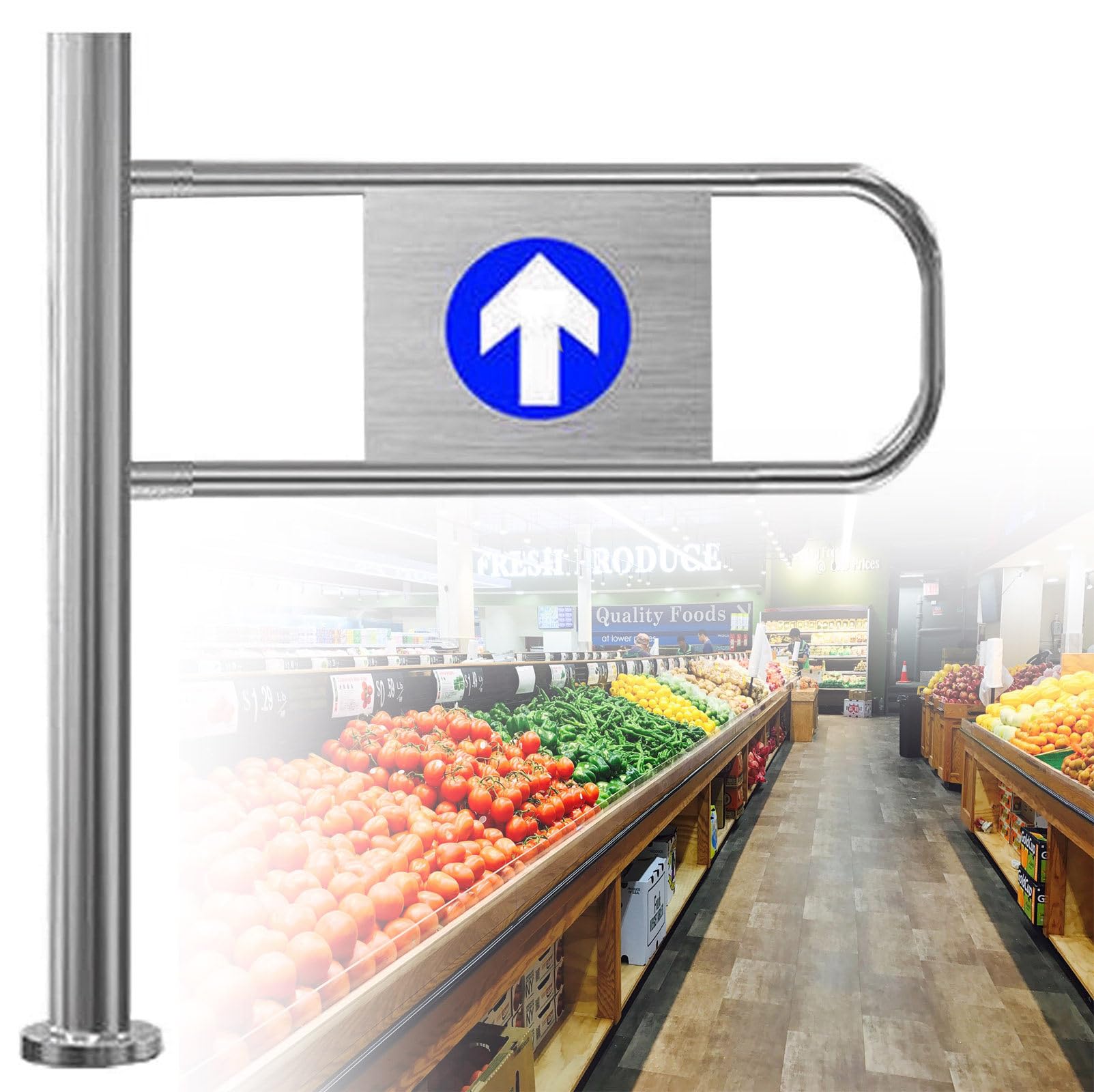 Ber seguro industrial y comercial, puerta trasera automática, diseño universal para un control de acceso seguro y una entrada fiable