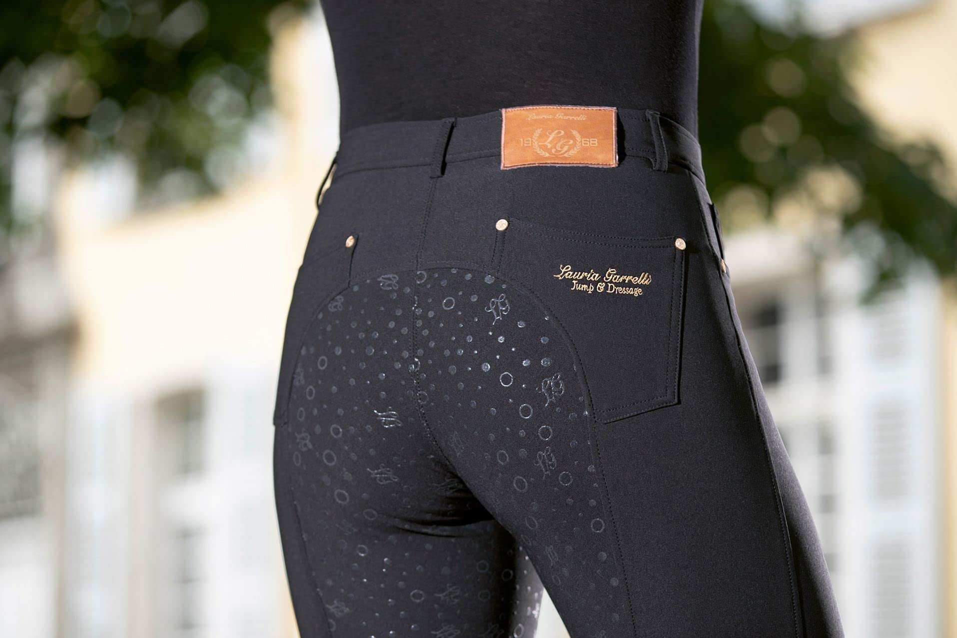 HKM SPORTS EQUIPMENT REIT-LG Basic-Silikon-vollbesatz Pantalón, Unisex Adulto
