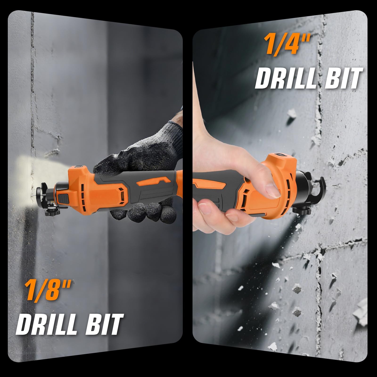 Outil de découpe pour cloison sèche sans balais compatible avec Dewalt 20 V, 3 vitesses réglables avec jusqu'à 30 000 tr/min, pour couper du bois de cloison sèche, Sheetrock, bois (sans batterie)