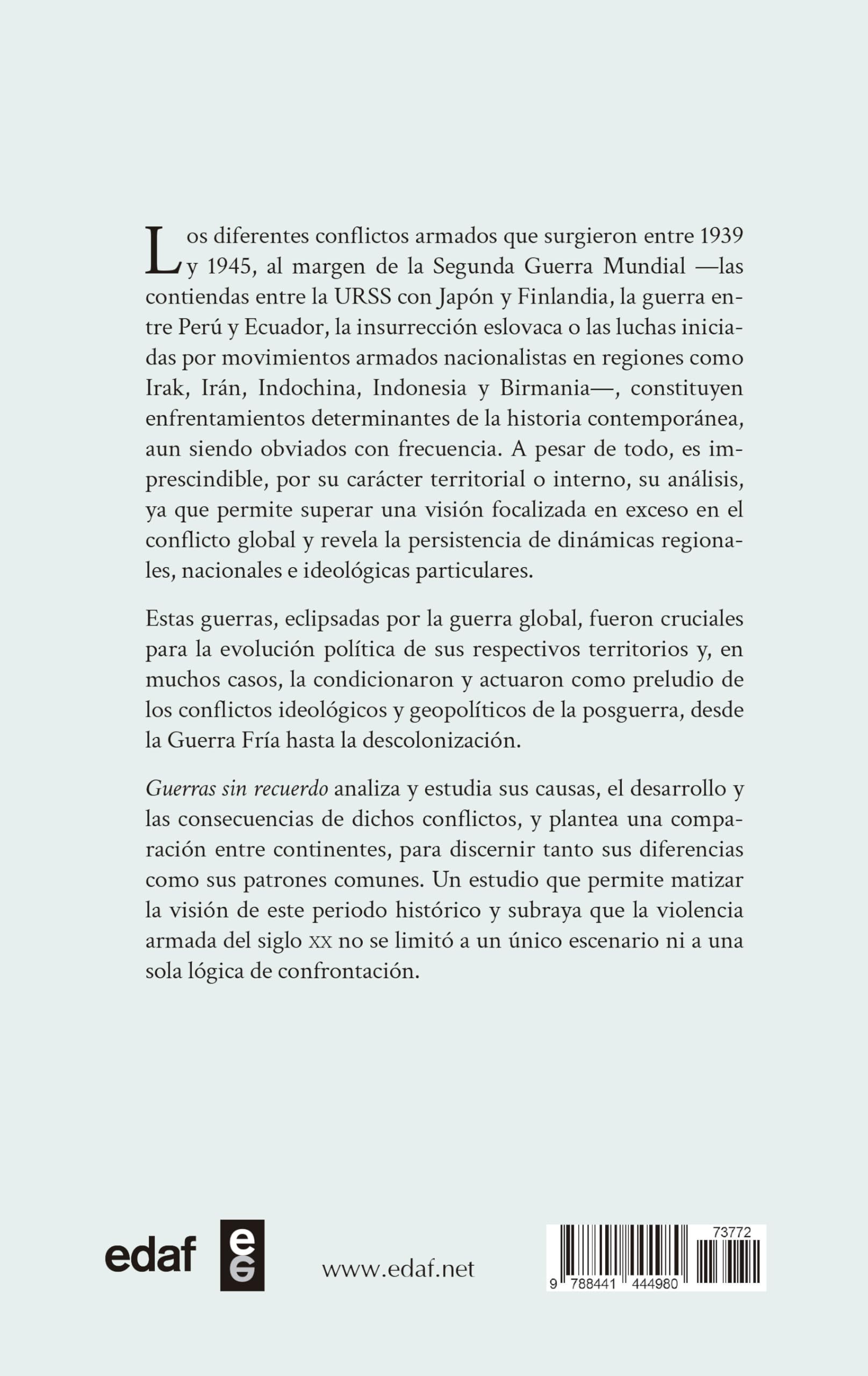 Guerras sin recuerdo: Conflictos olvidados entre 1939 y 1945