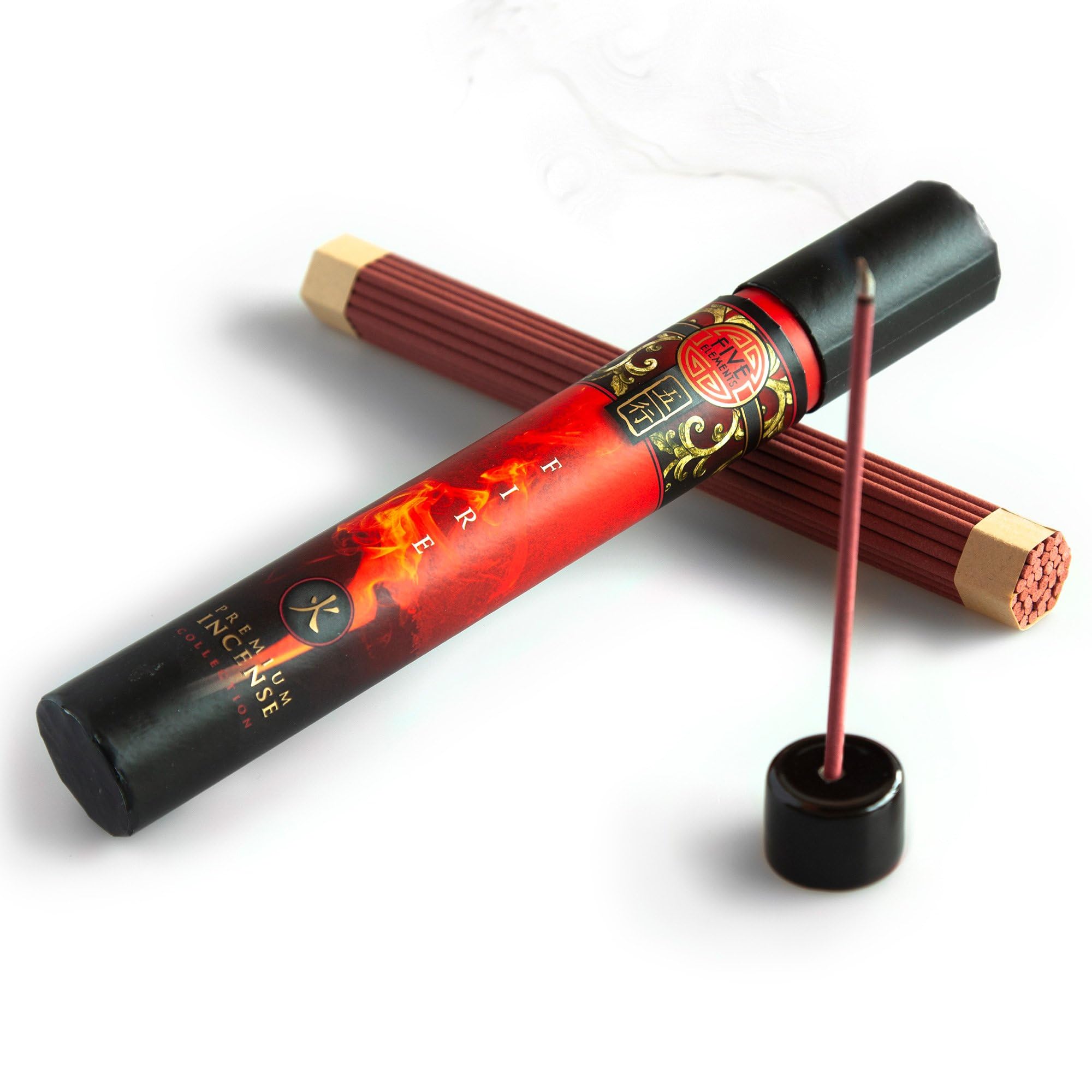 Five Elements Fire Incense - 37 X 1 Hour Sticks, Cruelty Free & Vegan, Phthalate-Free Fragrance