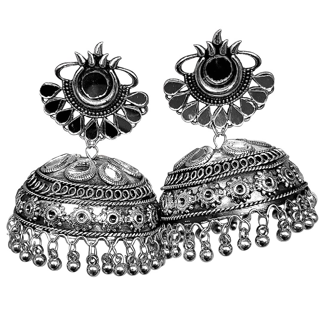 See full amazon price history chart for Traditional Oxidized Black Silver Plated Mirror Jhumka Earrings Traditional Oxidized Black Silver Plated Mirror Jhumka Earrings (B0CB1LJGRS) Amazon Price History, Amazon Price Tracker