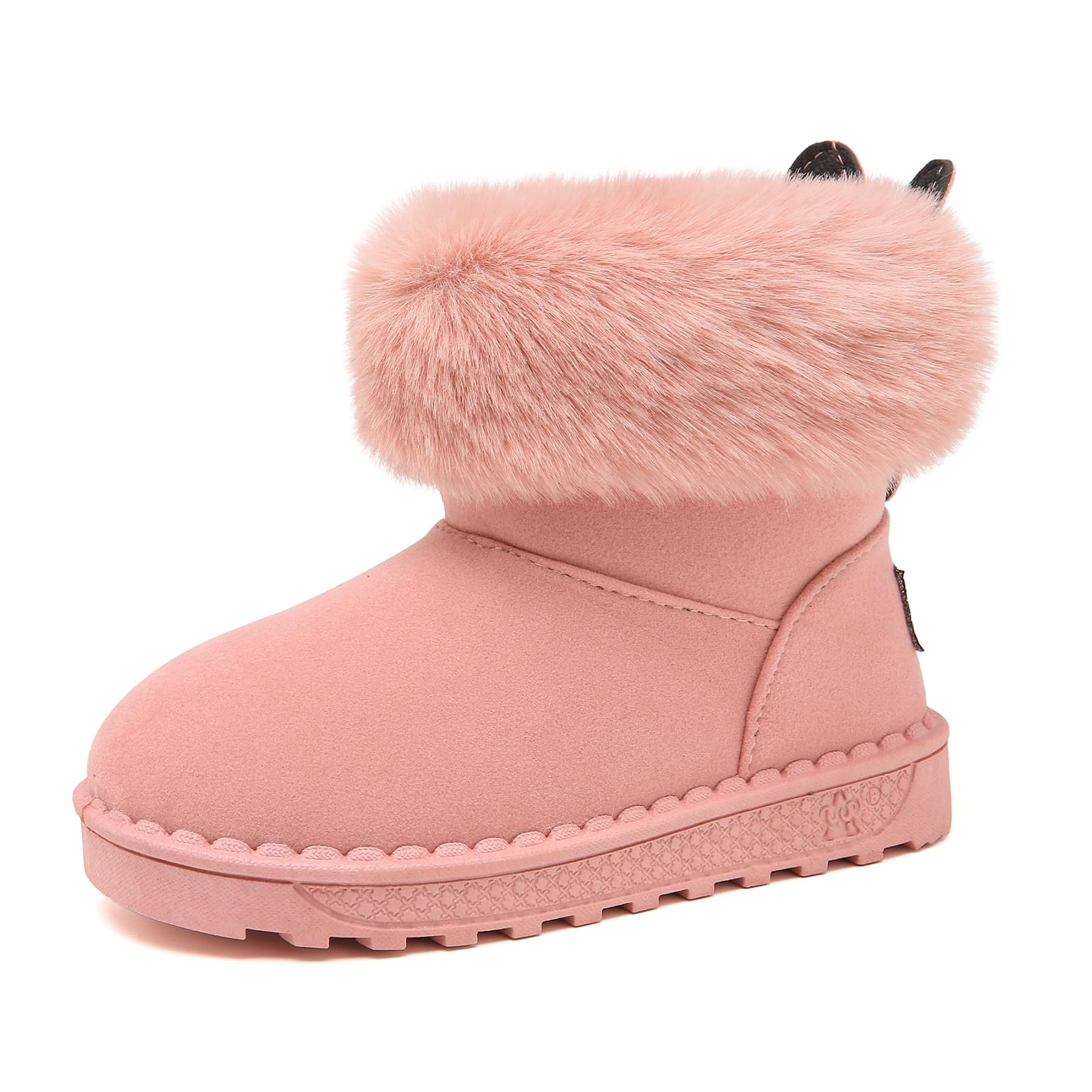 Yeeteepot Bambine e Ragazze Carino Stivali da Neve Calda Foderati Stivaletti Inverno Morbide Piatto Stivali Bambini Pelliccia Antiscivolo Boots