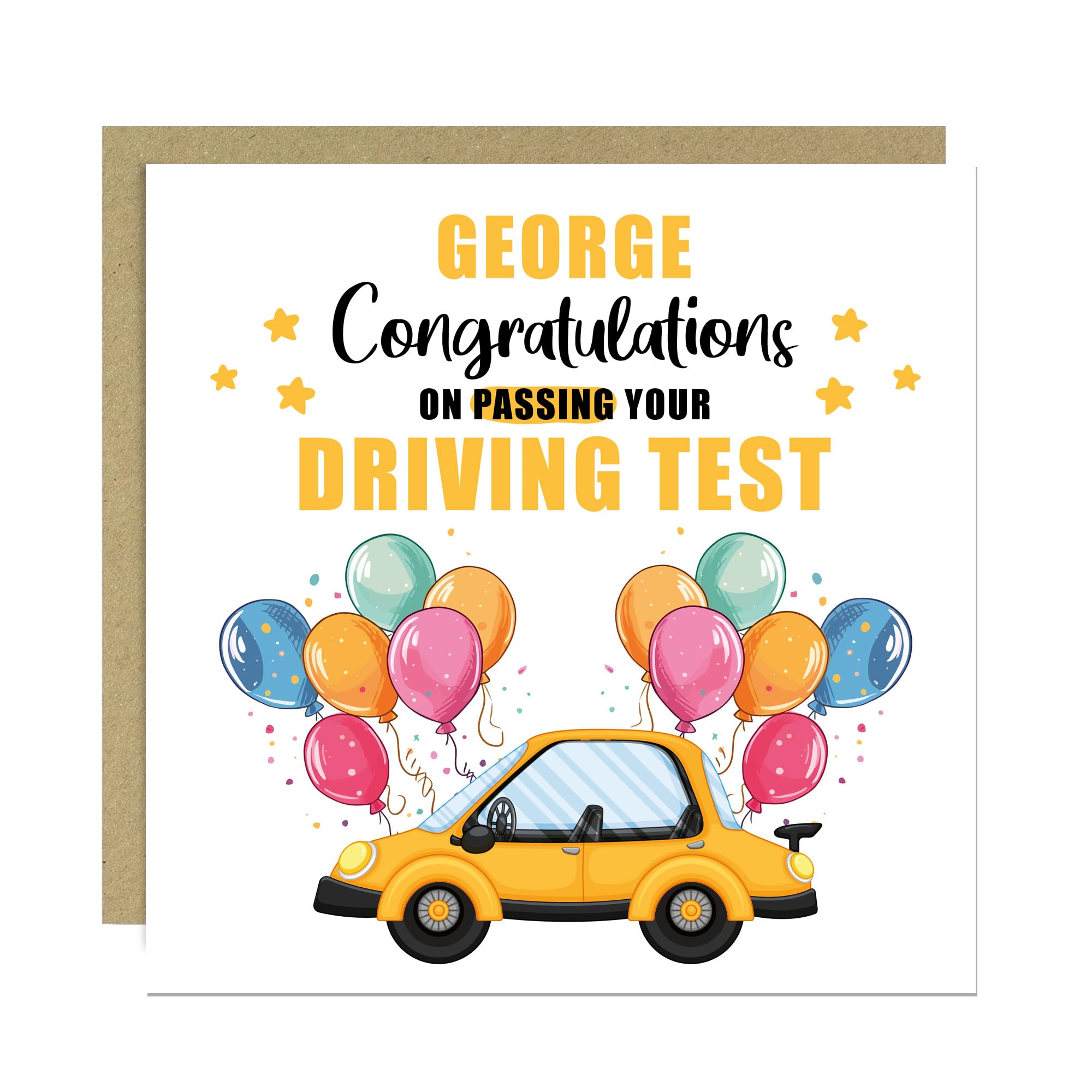 RED OCEAN Personalised Congratulations On Passing Your Driving Test Card For Daughter Son Grandson Granddaughter Passed Driving Test Exam Cards