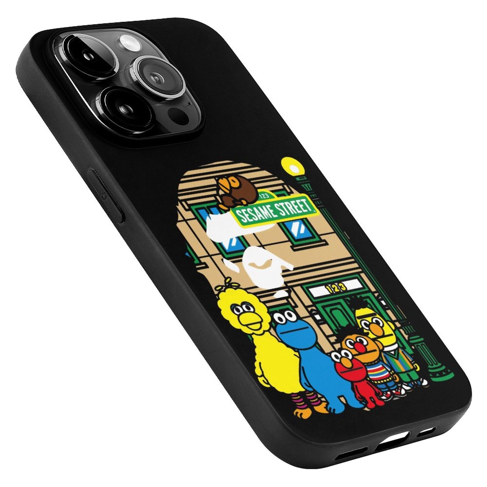 Amazon.co.jp: iPhone 15 Pro用 ケース セサミストリート エルモ