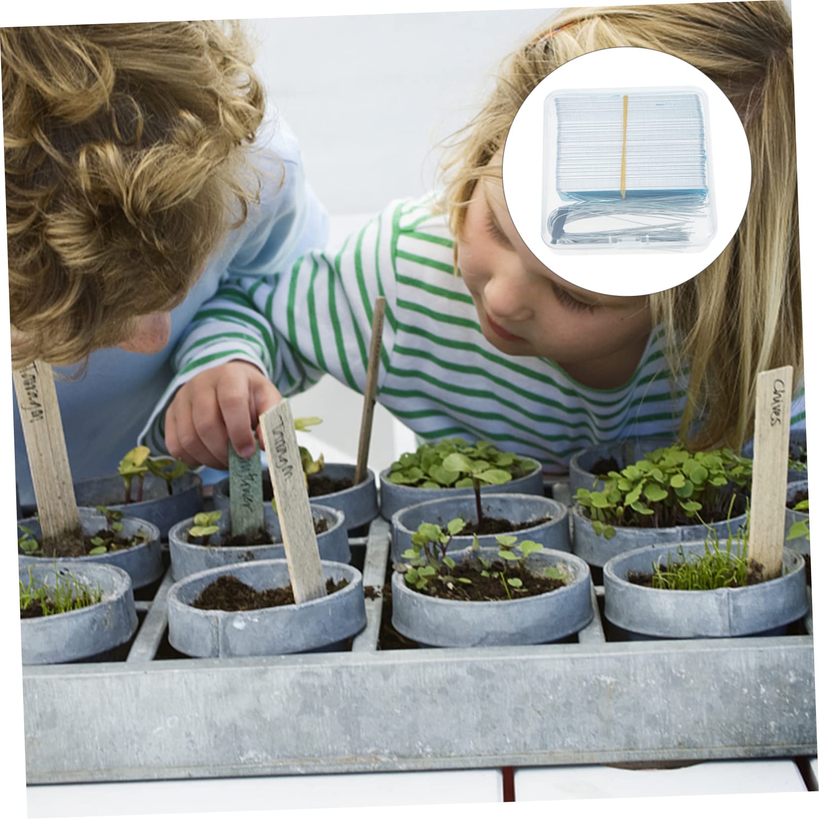 POPETPOP Étiquettes De Plantes Sur Piquets De Jardin Marqueurs De Plantes En Métal Stylo Effaçable 100% Réutilisable Pour Fleurs Légumes Et Plantes D'intérieur