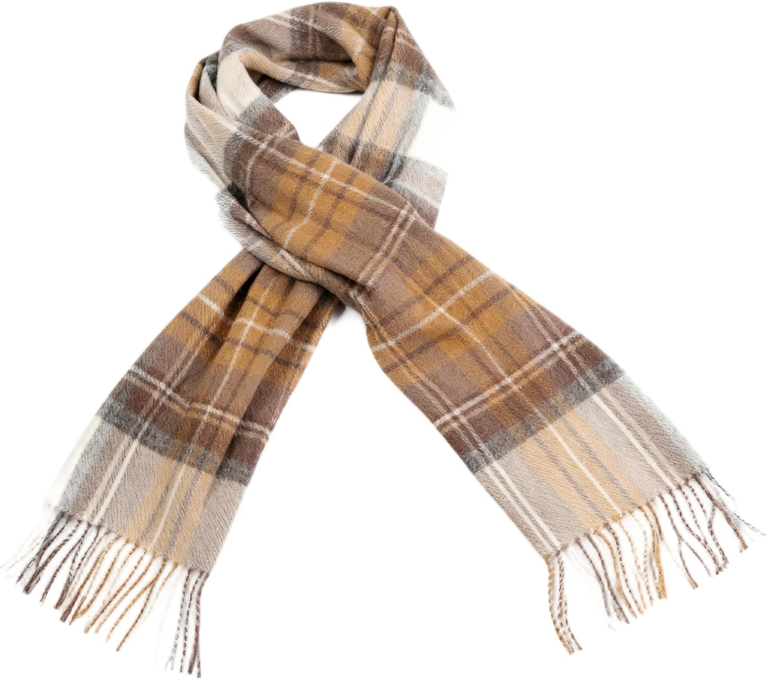 Wool Winter scarf Plaid scarf Soft Warm Tartan checkered Striped Fashion Scarf Classic for Women Men Scarves - Image 3