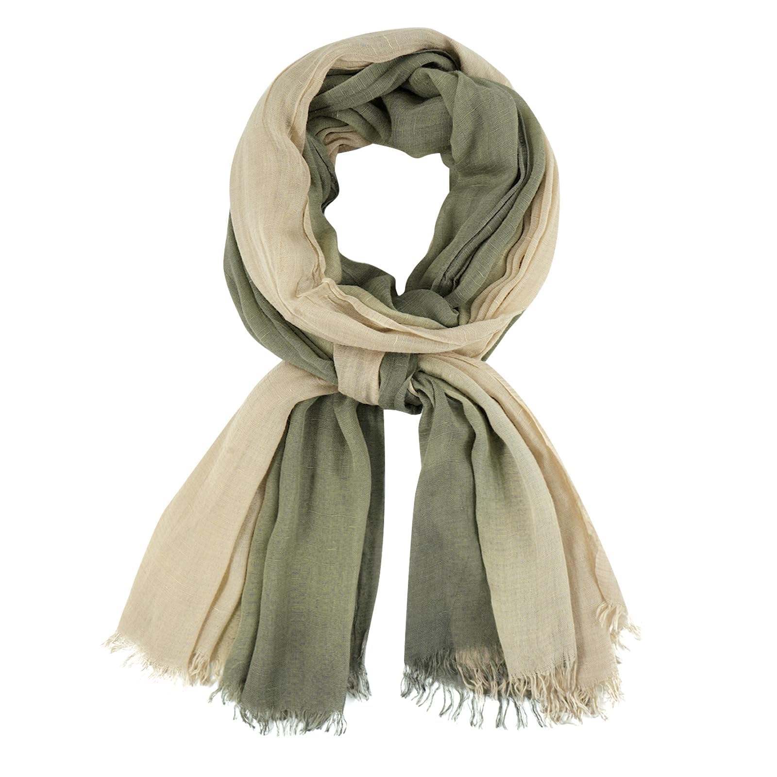 DAMILY Damen Schal Fransen Langer Schal einfarbig turban damen Wraps Scarf Poncho Geschenke für Frauen