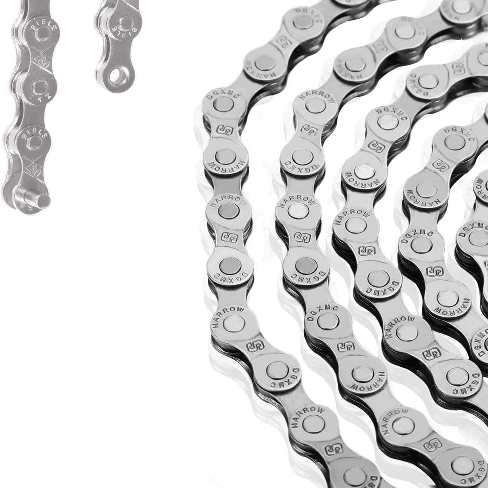 WAIZHIUAWAIZHIUA Bike Chain 6/7/8-Speed Bicycle Chain Cycling Chain 116 Links High Strength Steel for Road Mountain Bike