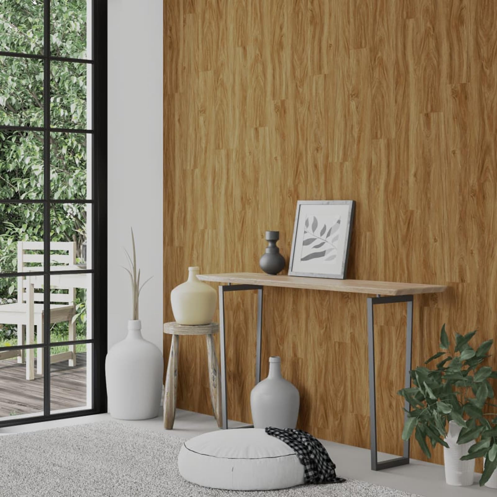 Tidyard - Pannelli in PVC vinilico, 5,26 m2, Antiscivolo, Impermeabili