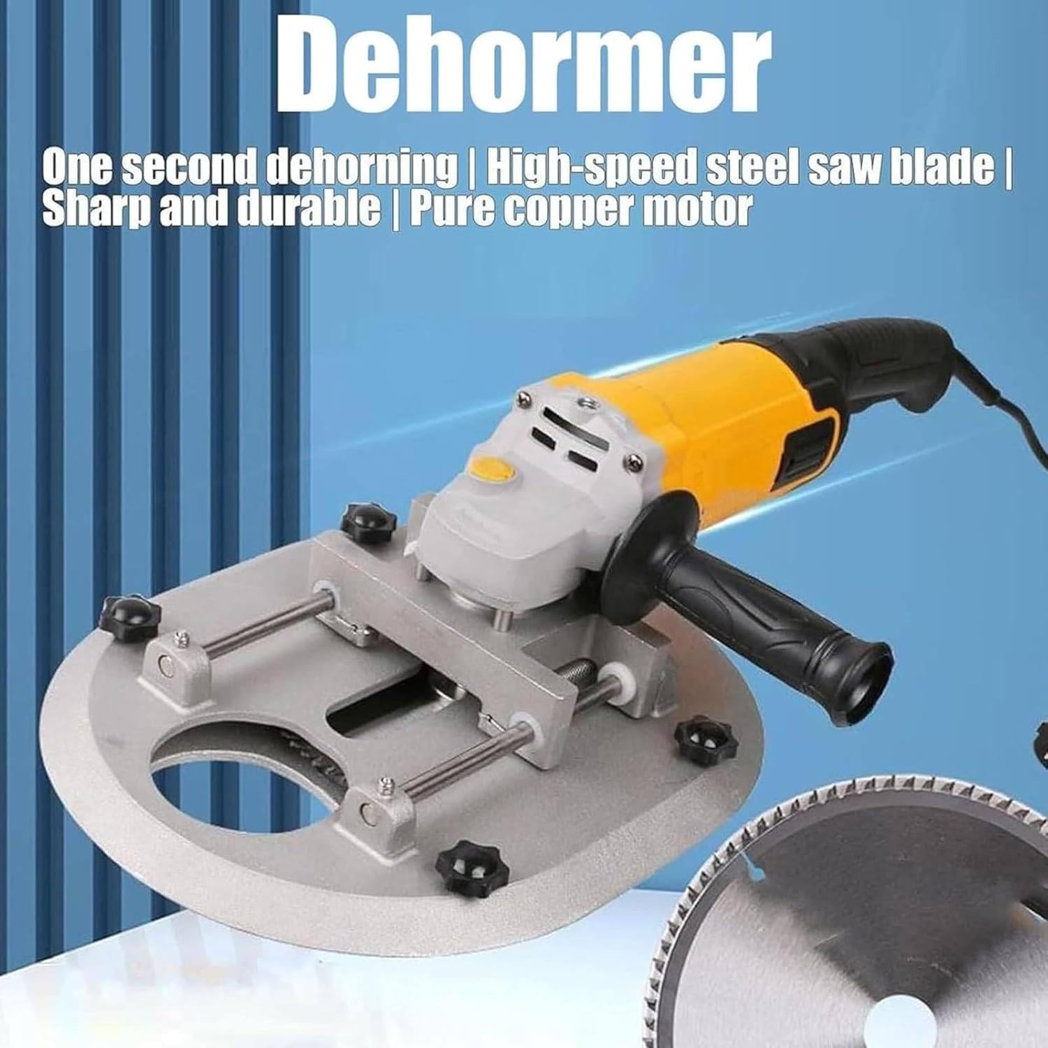 Qiang Dehorner Elettrico 1900W per Bovini Ovini Capre Vitelli, 8800 Giri/min Decornazione Rapida Indolore Senza Sangue, Attrezzo Professionale per Allevamento Bestiame Fattoria Yellow