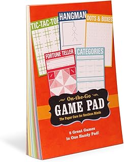Knock Knock On-The-Go Game Pad 1, Travel Activity Pad for Kids, 6 x 9-inches