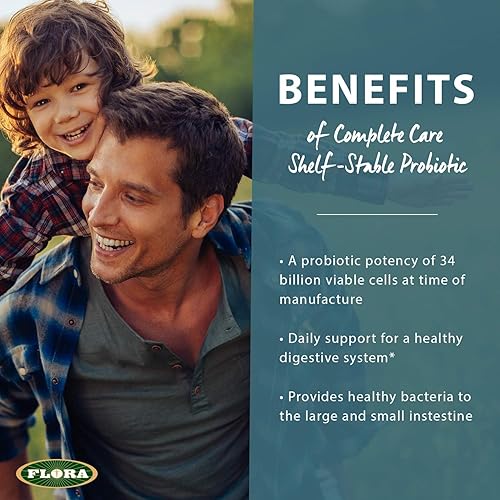 Miniatura 5 de Flora - Probiótico Complete Care - 34 mil millones de células - Apoya la salud inmune y digestiva - Contiene Lactobacillus Acidophilus y más - Sin