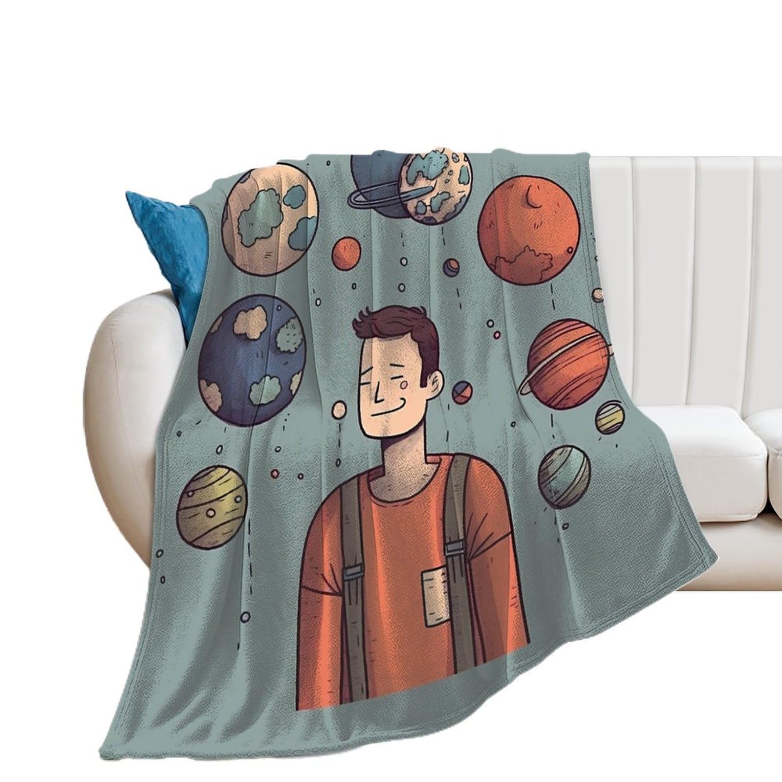 Couverture légère pour voyage et soirées cocooning sur le canapé