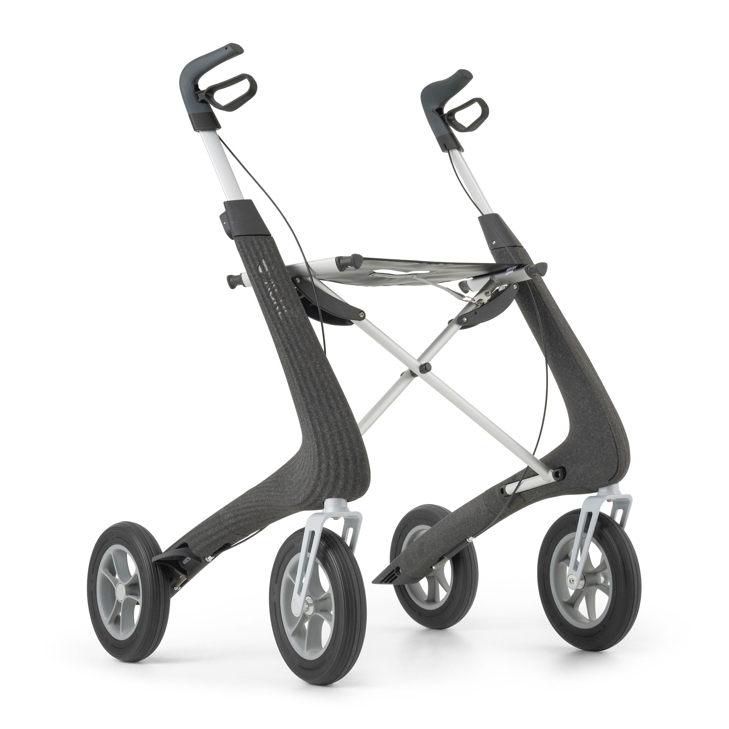 byACRE Nordic Pioneer - Rullo versatile in alluminio leggero – solo 5,9 kg/per interni ed esterni/facilmente pieghevole con sedile integrato (granito nero)