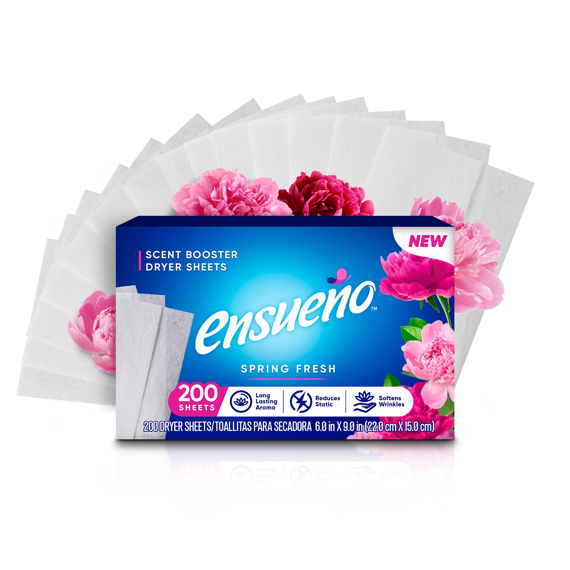 Buy Ensueño Fabric Softener Dryer Sheets, Scent Booster, Spring Fresh