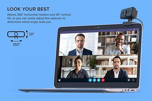 Miniatura 7 de Creative Live! Cam Sync 1080p V2 Full HD Cámara web USB gran angular con silencio automático y cancelación de ruido para videollamadas, micrófono