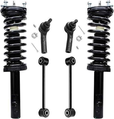 Miniatura 204 de Detroit Axle - Kit de puntales delanteros de 6 piezas para Chevrolet Aveo Aveo5 Pontiac G3 Wave, barra estabilizadora, varillas de acoplamiento