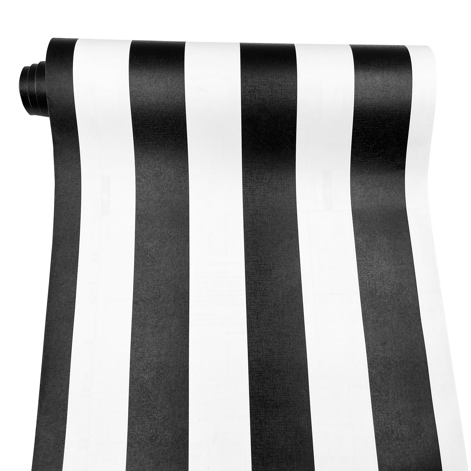 SimpleLife4U Black and White Stripe Self-Adhesive Shelf Liner Contact Paper 17.7 Inch By 9.8 Feet