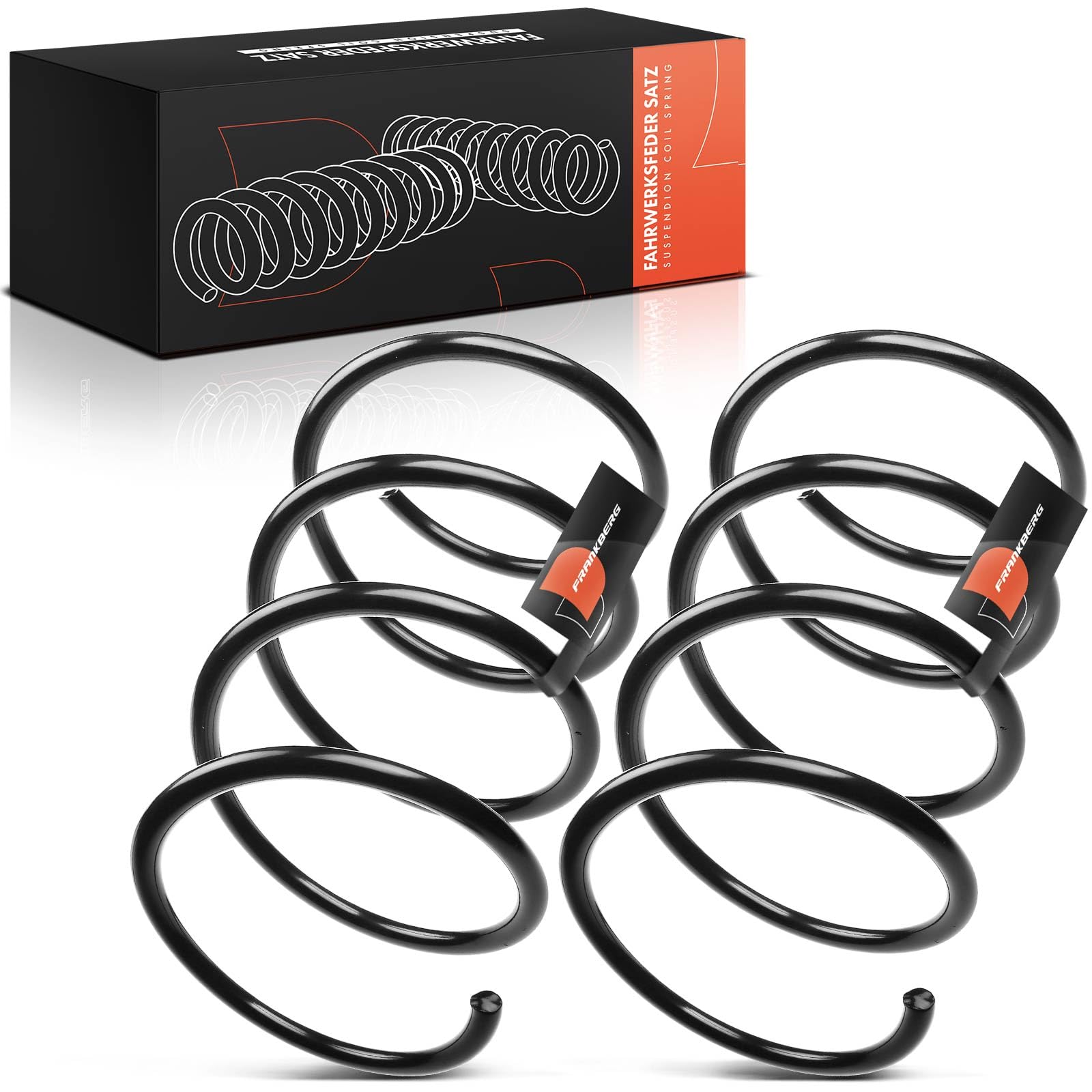 Frankberg 2 ressorts de suspension pour essieu avant 2033214904 | Compatible avec: Classe C, modèle T S203, Classe CLC CL203, CLK C209, Coupé Classe C CL203, Classe C W203