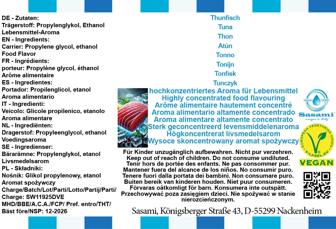 Tuńczyk aromat koncentrat – Wegański – Sasami – 100ml