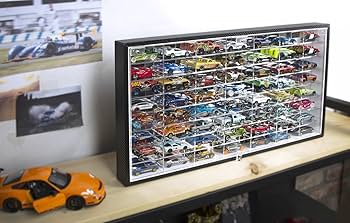 ホットウィール ディスプレイ Hot Wheels Interactive Track Display Case With 8 Cars, 1:64