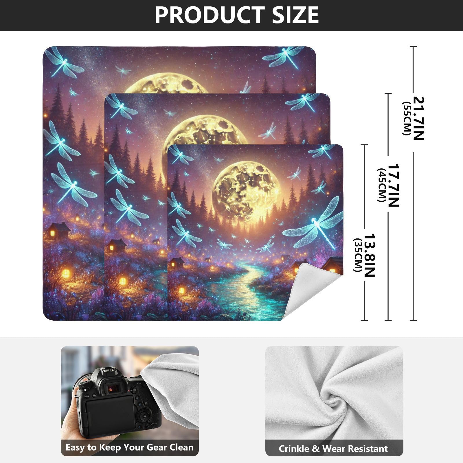 Joko Ivery Dragonfly Moon Purple Camera Lens Wrap 21.7