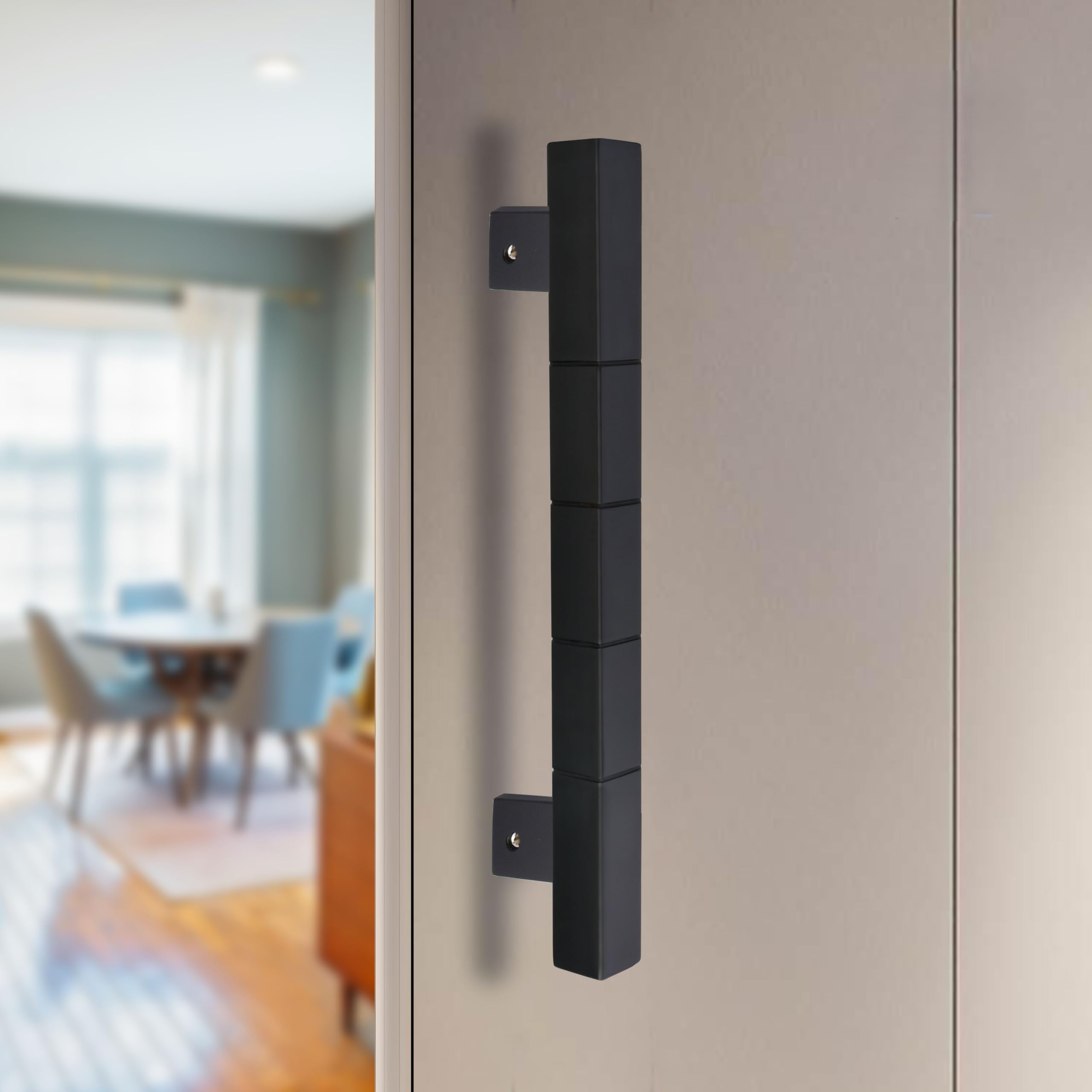 ALDEN 18 Inch Stainless Steel Door Handle/Handle for Glass and Wooden Door/Pull and Push Door Handle for Home/Office/Hotels (Black)(Pack of 1) — Amazon image 7