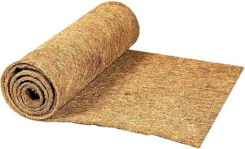 16 x 80 Inch Coconut Fiber Liners for Planter Window Box Flower Basket, Natural Coco Coir Sheet Coco Mats for Animal Pet Pad, Reptile Carpet, Garden Decoration