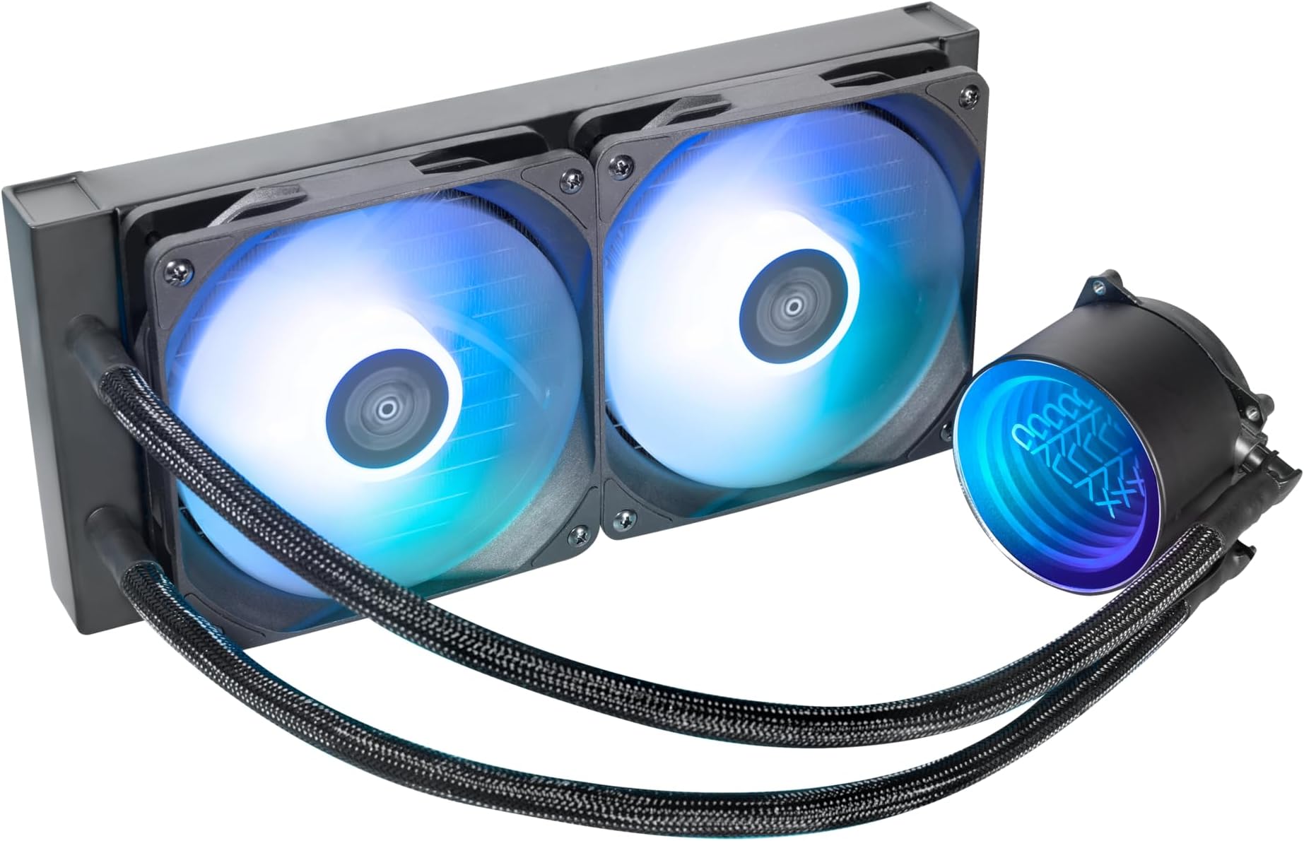 GALAX Hydro Vortex 240R ARGB Black CPU AIO Liquid Cooler | 240mm Radiator | 2 x 120mm Fans | Infinity Mirror Design | Support Intel & AMD Processor CPU Socket LGA1700, LGA1200, LGA115X, AM5, AM4, AM3