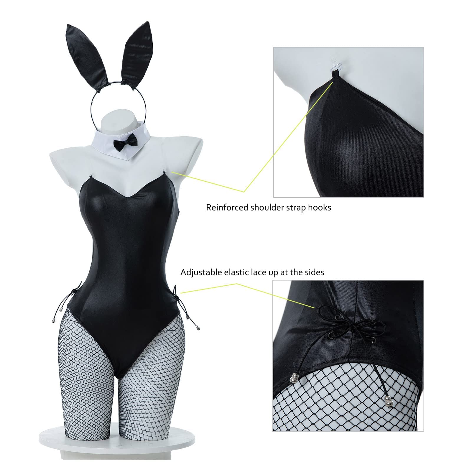 Fiamll Costume da coniglio, da donna, per cosplay, maggio Sakurajima