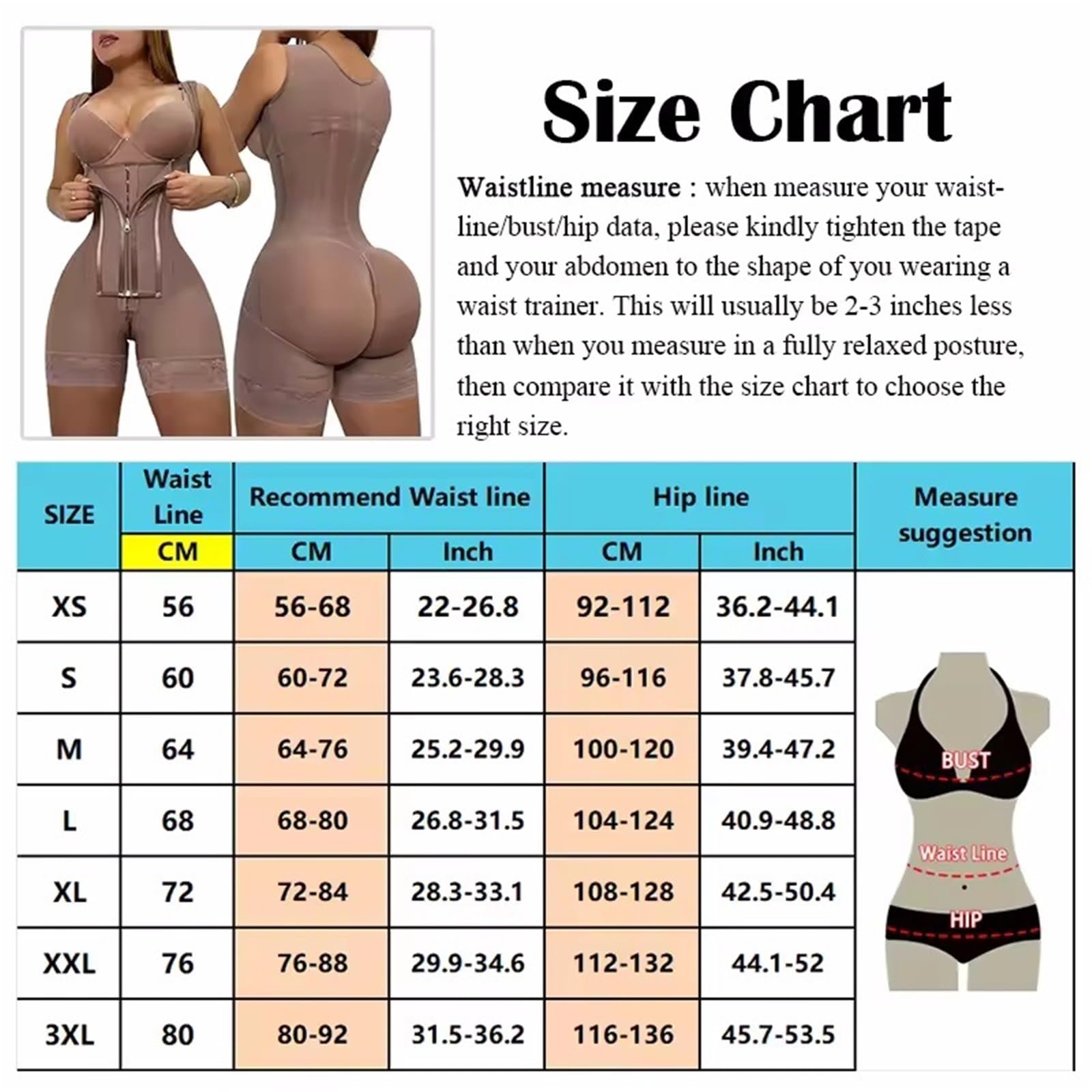 Cintura Addominale Da Donna Body da donna Guaina modellante a compressione post-parto piatta Cintura for allenamento della vita Corsetto estremo per il supporto addominale(Brown,M)