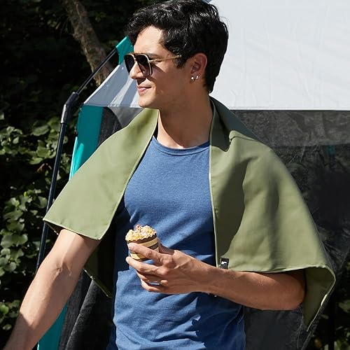 Miniatura 7 de Rainleaf - Toalla de microfibra perfecta para viajes, gimnasio y campamento, secado rápido, superabsorbente, ultracompacta, ligera y adecuada para