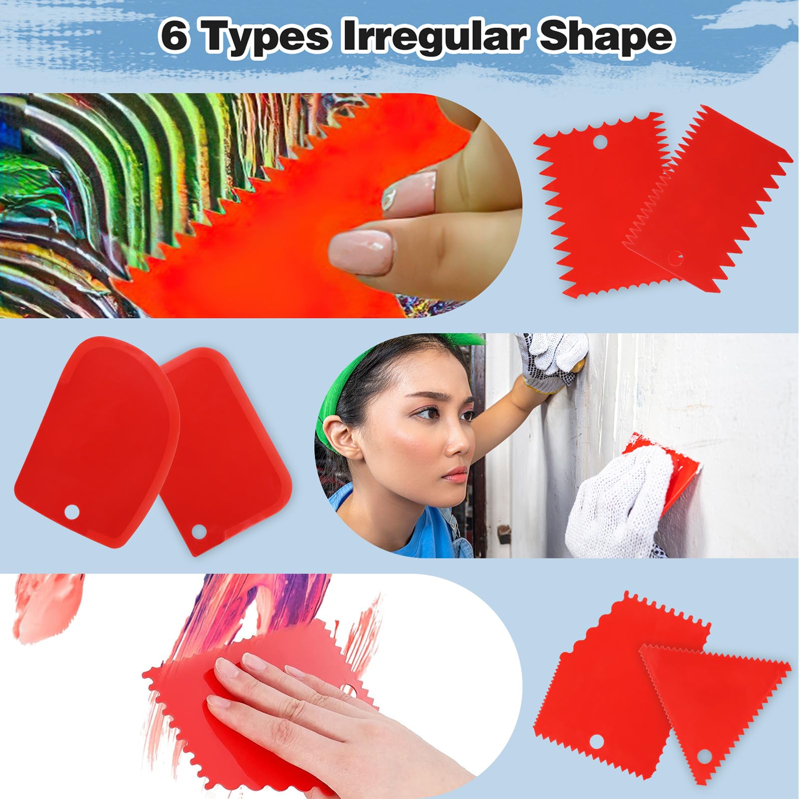 Set 15 Spatole Per Pittura | Acciaio Inox E Plastica | Per Olio, Acrilico, Acquerello | Ideale Per Artisti E Hobby - Foto 9