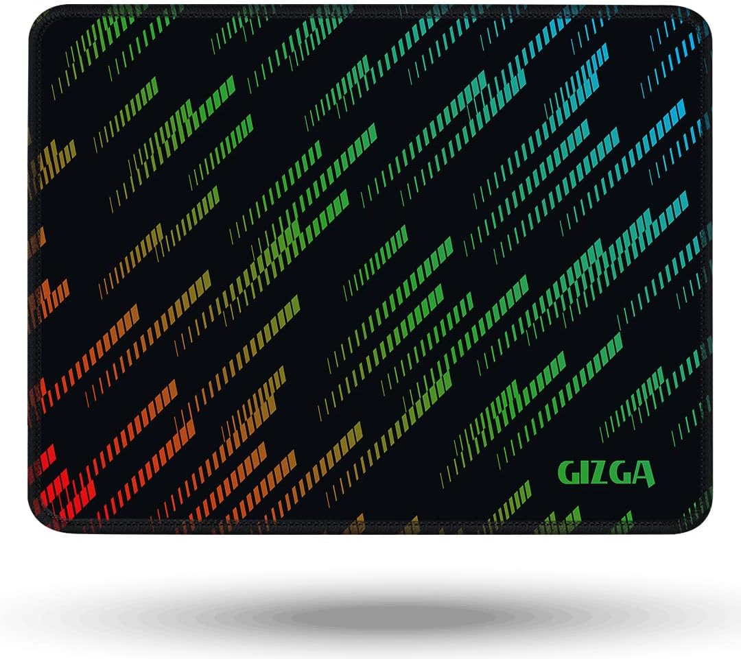 Gizga Essentials Extended Mouse Pad/Gaming Mouse Pad/Desk Mat|Has Anti-Slip Rubber Base, Smooth Mouse Control, Mercerized Surface, Antifray Stitched Embroidery Edges|For Office Home (44 x 35 cm)
