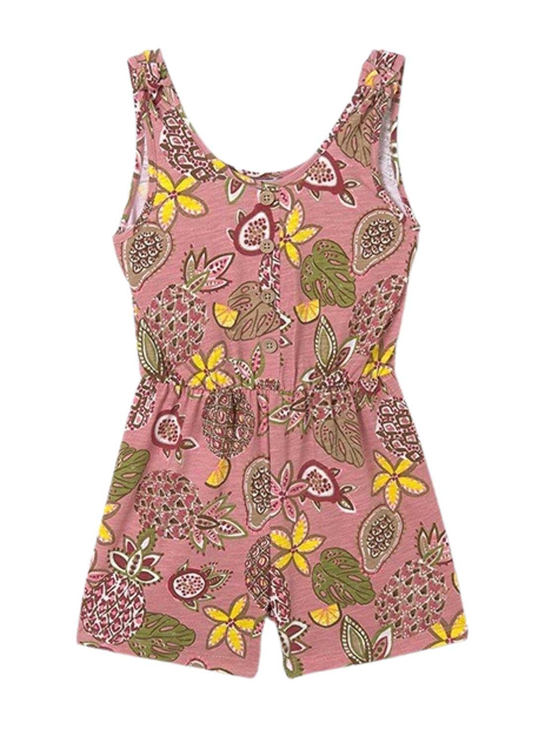 Mayoral Vestido Mono Niña – Mono sin mangas – Estampado de punto - Ropa playera para Niña - Mono de Verano - Ropa de Regalo – Para niñas y adolescentes de 8 años a 16 años