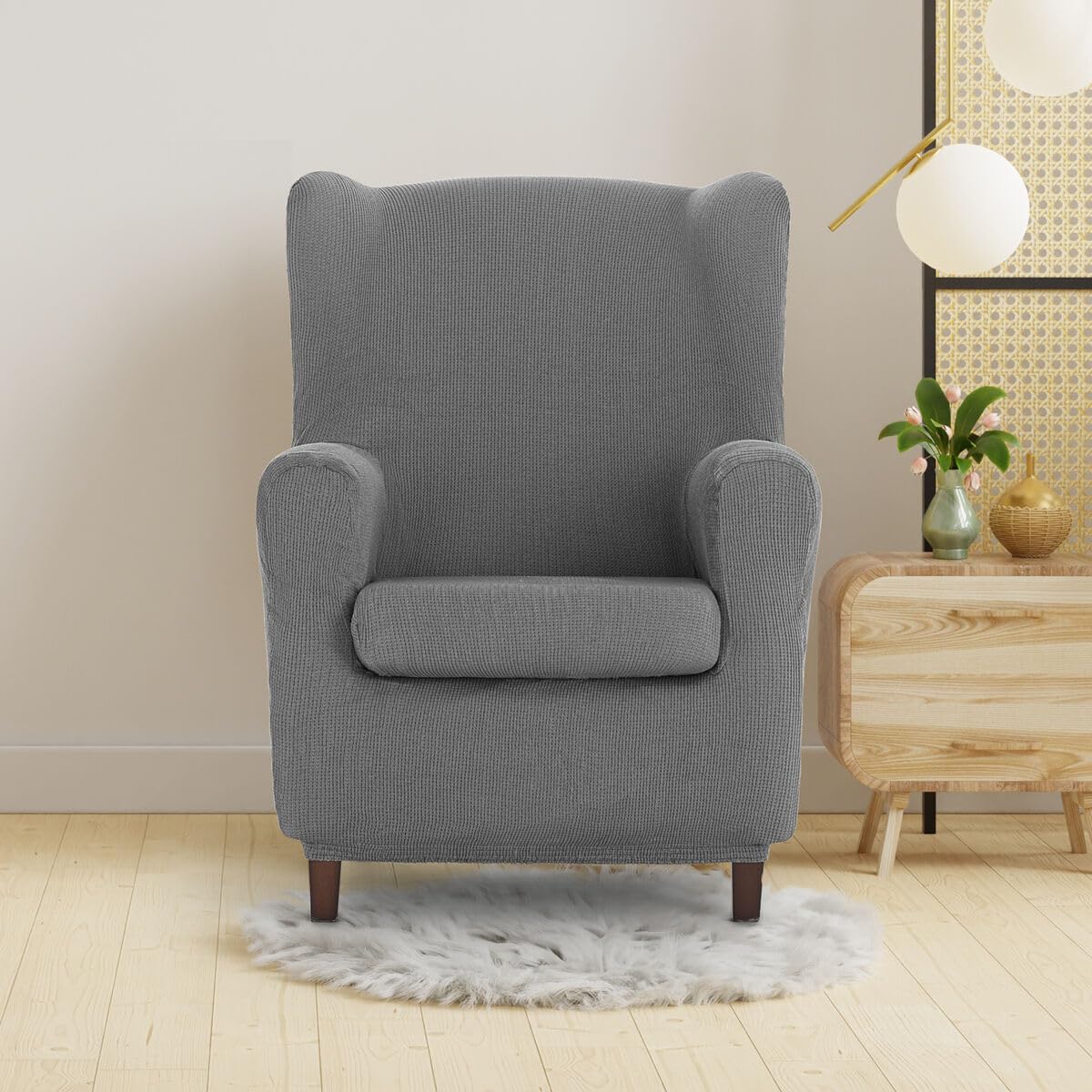 Eysa Italia Ulises Copripoltrona Elastico, Grigio, 70 a 90 cm