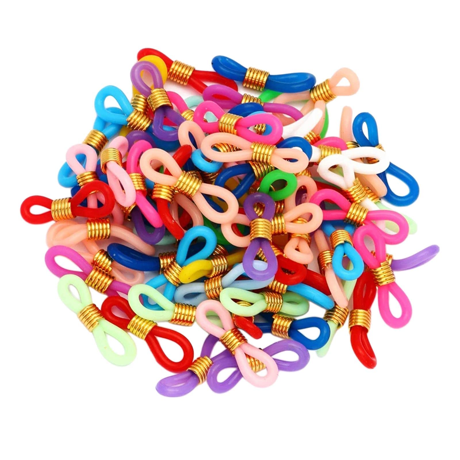 styleheaven 50pcs eye glasses spectacle chain strap holder loop ends mixed color |crafts | beads & jewelry making | other beads & jewelry making