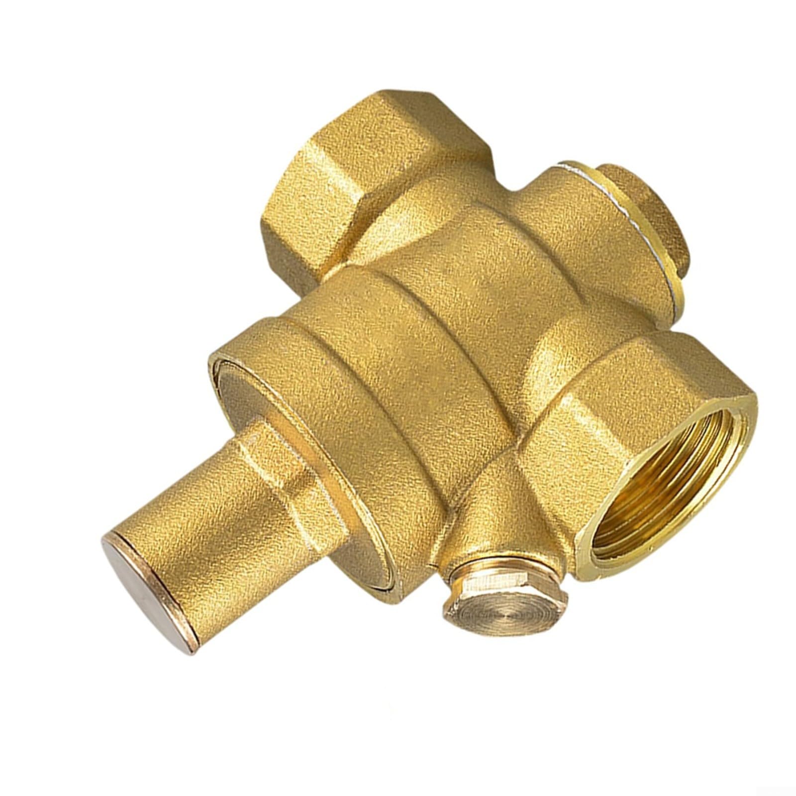Réducteur de pression d'eau 3/4", régulateur de pression d'eau 3/4" DN20 avec manomètre en laiton réglable (S)